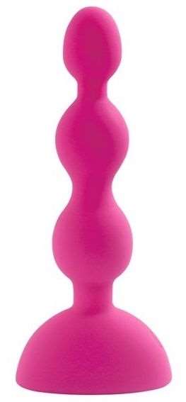 Розовый анальный вибростимулятор Anal Beads S