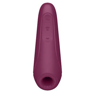 Бордовый вакуум-волновой стимулятор Satisfyer Curvy 1+