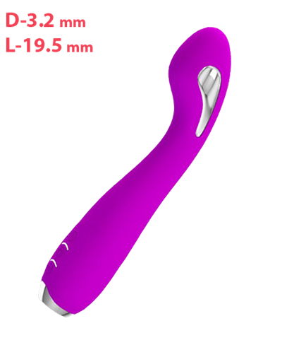 Лиловый вибратор с электростимуляцией Hector - 19,5 см. - фото 336546