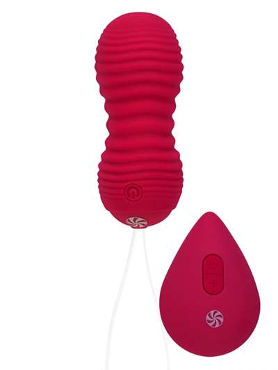 Пульсирующие виброшарики на пульте take it easy era wine red 9021-09lola