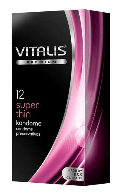 Ультратонкие презервативы VITALIS PREMIUM super thin - 12 шт. - фото 388341