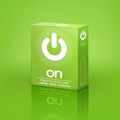 Цветные ароматизированные презервативы ON) Fruit   Color - 3 шт. - фото 399885