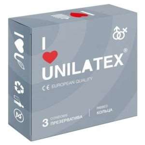 Презервативы с рёбрами Unilatex Ribbed 3 шт