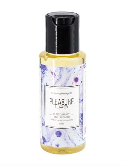 Массажное масло Pleasure Lab лаванда, черная смородина 50 ml