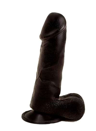 Фаллоимитатор чёрный на присоске 401700