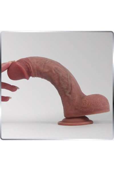 Фаллоимитатор "Dylan", киберкожа, 21,5х4 см