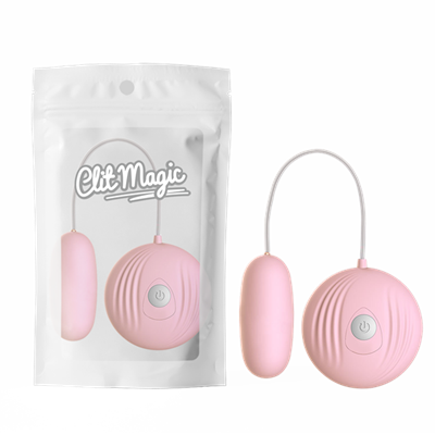 Виброяйцо с пультом управления на проводе "Каури" - pinkВиброяйцо с пультом управления на проводе "Каури" - pink