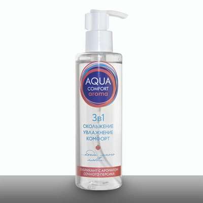 Гель-лубрикант на водной основе Aqua Comfort Aroma с ароматом персика - 195 гр.