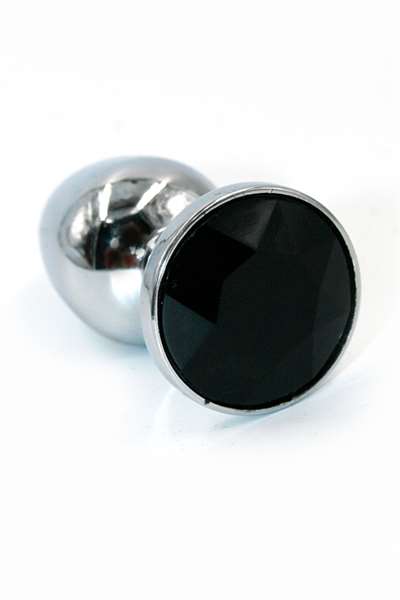 Анальная пробка "Medium" хромированная black