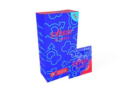 ПРЕЗЕРВАТИВЫ EXPERT CLASSIC XXL № 15 (КЛАССИЧЕСКИЕ УВЕЛИЧЕННОГО РАЗМЕРА) NEW