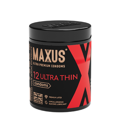 ПРЕЗЕРВАТИВЫ MAXUS ULTRA THIN № 12 X-EDITION