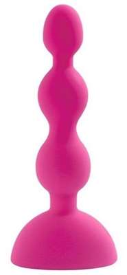 Розовый анальный вибростимулятор Anal Beads S
