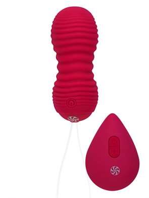Пульсирующие виброшарики на пульте take it easy era wine red 9021-09lola