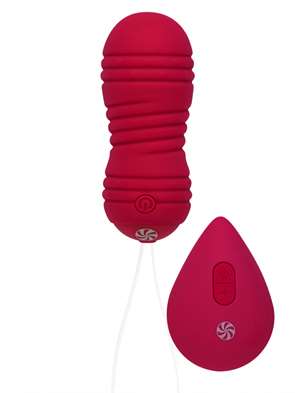 Виброшарики с циркуляцией на пульте управления take it easy ray wine red 9021-12lola