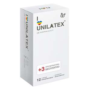Разноцветные ароматизированные презервативы Unilatex Multifruit 15 шт
