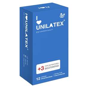 Классические презервативы Unilatex Natural Plain 15 шт