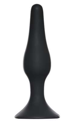 Чёрная анальная пробка Slim Anal Plug Medium 4206-01lola