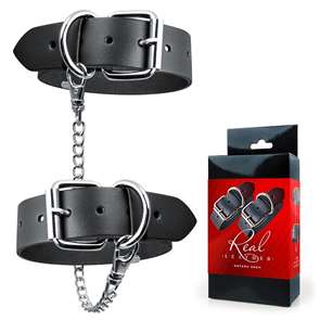 Оковы из натуральной кожи Real Leather Notabu BDSM