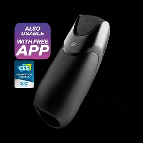 Вибромастурбатор с нагревом, управление через приложение Satisfyer Men Vibration+