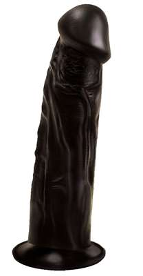 Черный крупный фаллоимитатор 407400