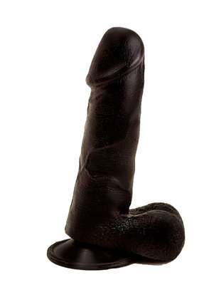 Фаллоимитатор чёрный на присоске 401700