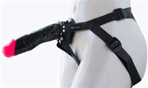 Фаллоимитатор черного цвета с поясом Harness 275503