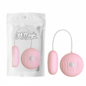 Виброяйцо с пультом управления на проводе "Каури" - pinkВиброяйцо с пультом управления на проводе "Каури" - pink