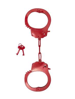 Красные стальные наручники (BE MINE) (ONE SIZE)