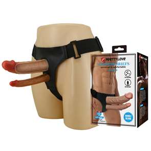 Силиконовый фаллопротез для двойного проникновения