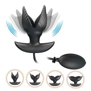 Силиконовый анальный виброэспандер Manson