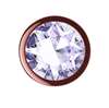Пробка цвета розового золота с прозрачным кристаллом Diamond Moonstone Shine S