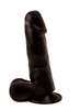 Фаллоимитатор чёрный на присоске 401700