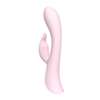 Розовый вибратор с клиторальной стимуляцией