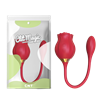 Двойной вибростимулятор "Роза" красный