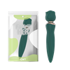 Двусторнний перезаряжаемый вибратор "Rose"-green
