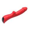 Вибростимулятор с клиторальным отростком "G-spot" red